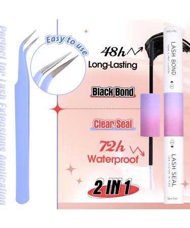 PHKERATA Wispy Lash Extension Kit - 180Pcs Natural Cluster Lashes | DIY Fluffy C Curl Individual Lashes Set with Bond, Seal, and Tweezers | 9-12MM Cluster Wispy Kit - Buy Online on SooperMarket.com