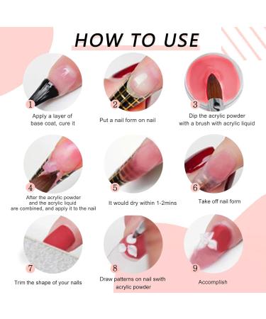 28g/box Professional Acrylic Nail French Manicure Powder Set - White, Clear, Red, Nude | HJ-NAP017 (No.7) - Buy Online on SooperMarket.com