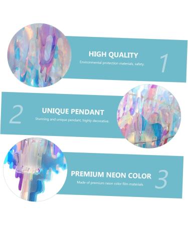 ABOOFAN 1pc Chandelier Household Decor Christmas Party Supplies Neon Color Scene Decor Hanging Accessories Silver 35x35x40cm - Buy Online on SooperMarket.com