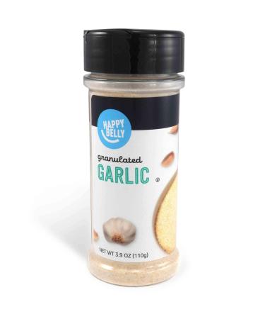 Amazon Brand - Happy Belly Garlic, Granulated, 3.9 Ounces
