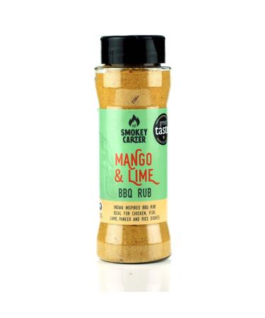 Spiced Mango & Lime BBQ Rub Shaker | The Smokey Carter - 2017 Great Taste Award Winner | Tasty Indian Inspired Seasoning | Ideal for Barbecue Chicken & Kebabs