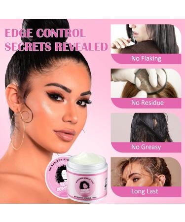 Edge Control Wax 4 oz - Women's Hair Pomade for Smoothing Flyaways and Frizz - Long Lasting Styling Gel with Strong Hold - Non-greasy Hair Glue - Ideal for Wigs - Buy Online on SooperMarket.com