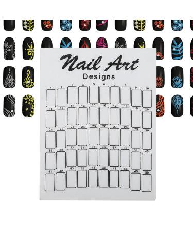 50pcs Nail Display Board Glass | Professional Nail Accessories for Manicure Stores | International Shipping Available - Buy Online on SooperMarket.com