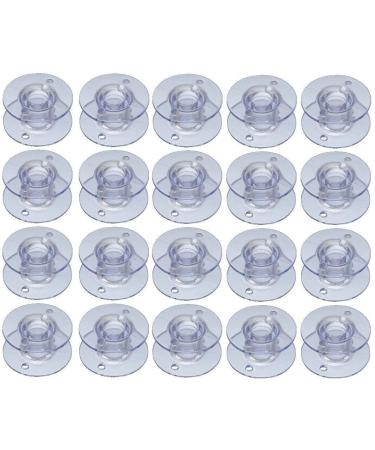 NGOSEW Plastic Bobbins for Singerr Heavy Duty 44S 4411, 4423, 4452, 5511, 5523, 5532 20