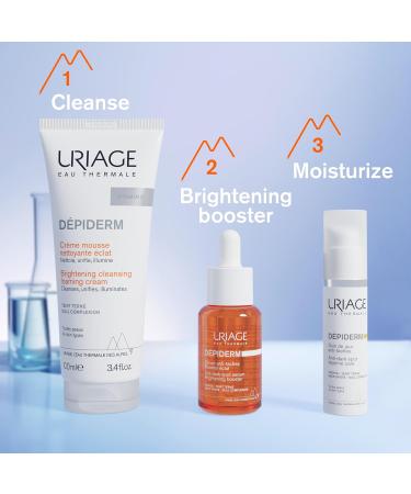 Uriage D piderm Brightening Cleansing Foaming Cream 100ml - Cleanses Unifies Illuminates Matte Complexion - Corrects and Prevents Dark Spots - Power of Mela-Technology & Vitamin C - Buy Online on SooperMarket.com