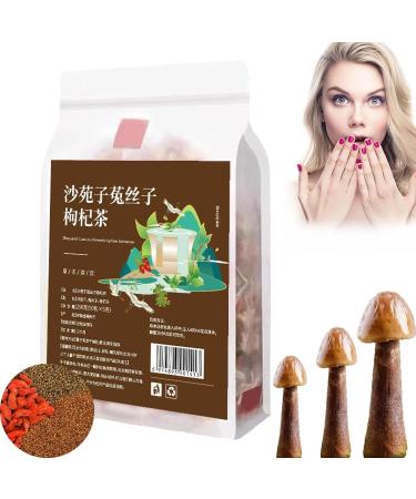 Goji Berry Tea Bag Sha Yuan Zi Five Flavors Wolfberry Tea Cuscuta Chinensis Goji Berry Tea Chinese Herbal Tea for Men (50Pcs)