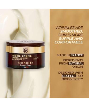 Yves Rocher Comforting Anti-Wrinkle Riche Cr me - Day Face Cream for Soft Smooth Skin | 1.7 fl oz - International Shipping Available - Buy Online on SooperMarket.com