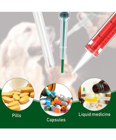 Pet Cat and Dog Pill Shooter Syringe Dispenser - Reusable Liquid Feeding for Small Animals | 3 Styles - Buy Online on SooperMarket.com