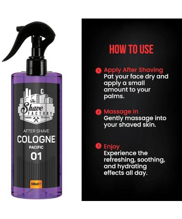 the shave factory Pump Spray After Shave Cologne - Aftershave Cologne Aftershave For Men (01 Pacific) - Buy Online on SooperMarket.com