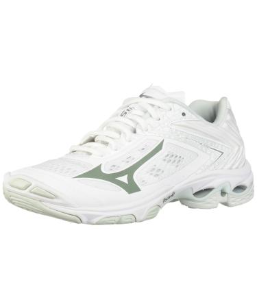 Mizuno womens Wave Lightning Z5 Indoor Court Shoe, White, 11.5 US