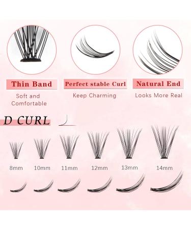 Glowing Win Eyelash Individual Cluster Lashes - 120 PCs DIY Artificial Eyelash Extensions (0.07D 20D Mix 8-14mm) - Unleash Your Beauty - Buy Online on SooperMarket.com