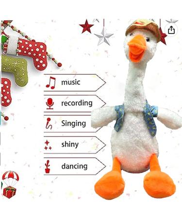 Dancing Duck Toy - Interactive Talking Singing Plush, USB Rechargeable - White Snowy Quacker for Endless Christmas Fun! - Buy Online on SooperMarket.com