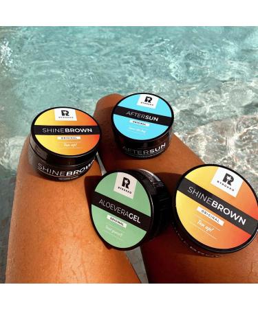 BYROKKO Shine Brown Summer Tanning SET 4IN1 - Tanning Cream After Sun Cream & Aloe Vera Gel for Perfect Tan | International Shipping Available - Buy Online on SooperMarket.com