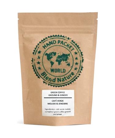 Green coffee for the infusion 100% of course with ginger 500 g - crushed beans from Cafe Arabica Colombia Excelso - gift ball -stainless steel infusion sieve