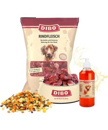 Buy DIBO Salmon Oil with Pump 500ml - Healthy Natural Supplementary Feed for Dogs | BARF Dog Food - Buy Online on SooperMarket.com