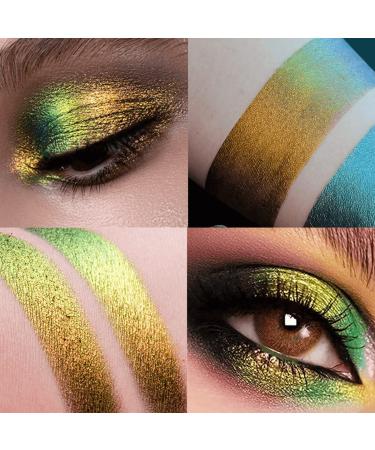Multichrome Liquid Eyeshadow - Chameleon Metallic Green Gold Color Shifting - High Pigmented & Waterproof Glitter Eye Shadow (EMBER) - Buy Online on SooperMarket.com