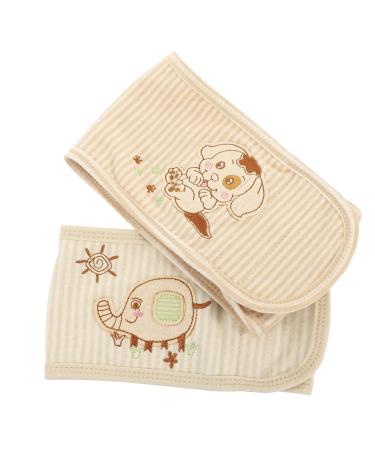 Healeved 2pcs Baby Belly Button Band Umbilical Cord Care Baby Cord Infant Belly Band Navel Band Newborn Belly Belt Hernia Belt for Baby Belly Circumference Girth Navel Cord Baby Keep Warm As Shown M