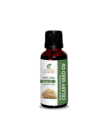 Celery Seed Oil - (Celery Seed Oil) - Carrier Oil 100% Pure Natural Undiluted Uncut Therapeutic Grade Oil 16.90 Fl.Oz 500ml (16.90 Fluid ounces)