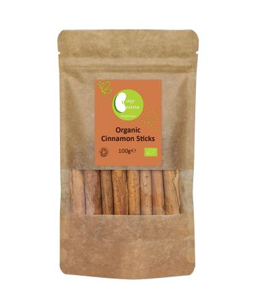 Organic Ceylon Cinnamon Sticks - Certified Organic- by Busy Beans Organic (100g)
