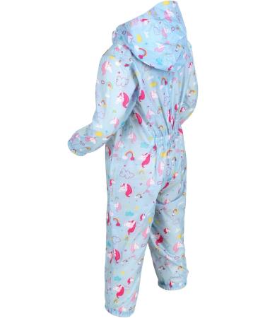 Regatta Kids Puddle IV All-in-One Suit 36-48 months - Unicorn Blue | Unisex Waterproof Rainwear - Buy Online on SooperMarket.com