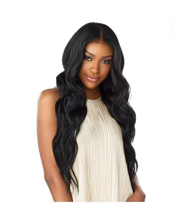 Sensationnel WHAT LACE 13x6 Wigs - Cloud 9 Synthetic Hair Hand Tied Natural Preplucked Hairline Illusion Lace Frontal Lacewig -Whatlace BRIELLE (1) Black