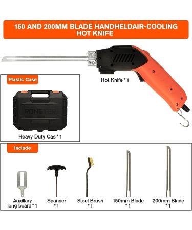 RONGTER Foam (200W) - Air Cooled   Electric hot knife - Foam cutting tool with Blades & Accessories Use Foam Cutter for Engraving and DIY Handmade - Buy Online on SooperMarket.com