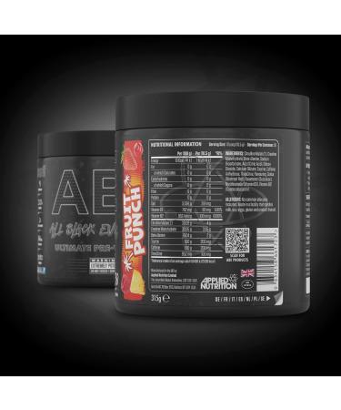 Applied Nutrition ABE Pre Workout Powder Fruit Punch 315g - Energy & Performance Boost with Citrulline, Creatine & Beta Alanine - 30 Servings - Buy Online on SooperMarket.com