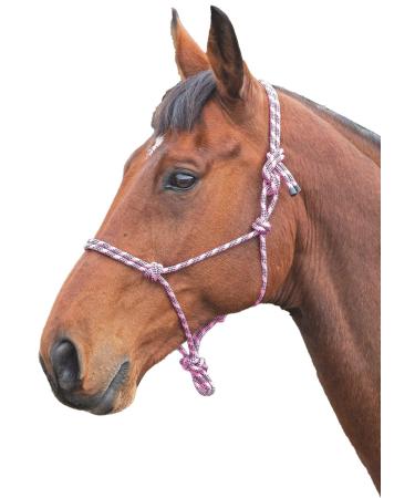 Shires Rope Control Headcollar Purple/Black