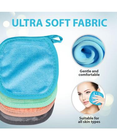 Orighty Reusable Makeup Remover Pads 24 Pack Microfiber Makeup Remover Cloths Cotton Rounds Eco-friendly Face Pads for All Skin Types Makeup Wipes for Facial Cleansing Ideal Gift for Women 5 x 5  - Buy Online on SooperMarket.com