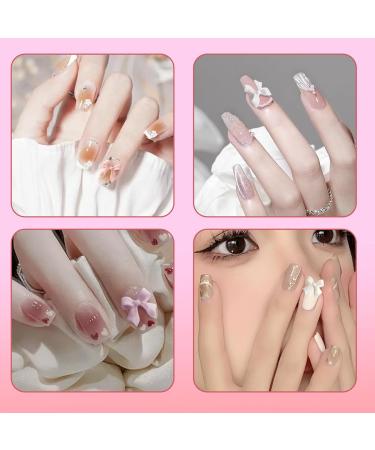 Nail Tips 1 Box Bow Nail Charms with 7 Grids Nail Art Charms Colorful Nail Charms and Gems Decorative Bow Charms Diverse Styles Bow Charms for Nails Art DIY Manicure Craft Decoration - Buy Online on SooperMarket.com