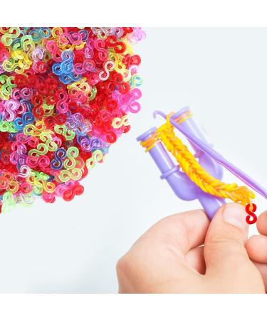 SAVITA 1500pcs Colorful S Clips for Rubber Band Bracelets - DIY Craft Making Essentials - Buy Online on SooperMarket.com