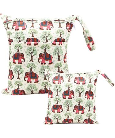 Egurs Diaper Bag Set - Large & Medium Elephant Tree Wetbags for On-the-Go Convenience | International Shipping - Buy Online on SooperMarket.com
