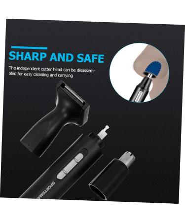 Beavorty Electric Nose Hair Trimmer for Men - Compact 1pc Face Shaver | Best Men's Electric Razors (Black 13x1.6cm) - International Shipping - Buy Online on SooperMarket.com