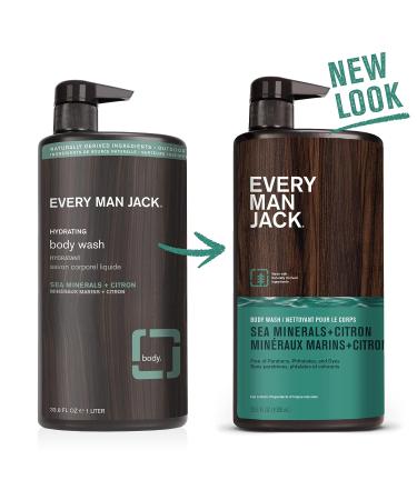 Every Man Jack Men's Hydrating Body Wash with Marine Extracts and Coconut Oil - 33.8 fl. oz. (Pack of 2) - Buy Online on SooperMarket.com