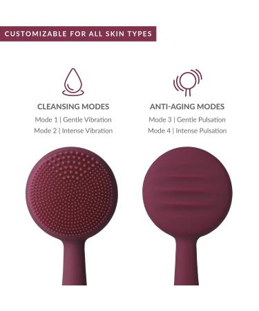 PMD Clean | Smart Facial Cleansing Device - Silicone Brush Anti-Aging Massager Waterproof & SonicGlow Technology for Clear Skin & Pore Reduction - Buy Online on SooperMarket.com