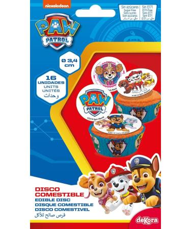 Dekora PAW Patrol Edible Sugar disc Cake Toppers - x16 - Buy Online on SooperMarket.com