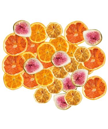 OFFSCH 1 Dried Apple Slices Lifelike Decorative Fruits Dried Lemon Wreath Ornament Simulation Lemon Slices Lemon Garland Wedding Cake Decorations Unique Dried Fruit Party Supplies