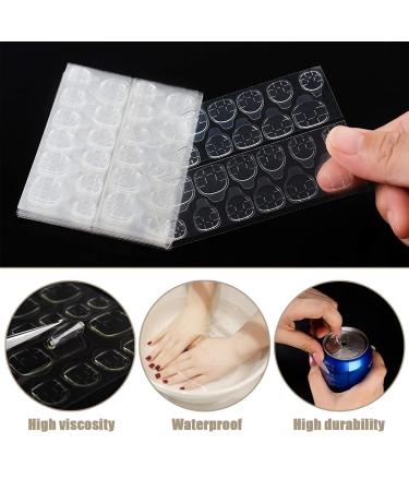 Tsathoggua 15 Sheets Double-Sided Nail Adhesive Stickers | Waterproof & Breathable | Super Sticky Glue Tabs for DIY Manicure - 360pcs - Buy Online on SooperMarket.com