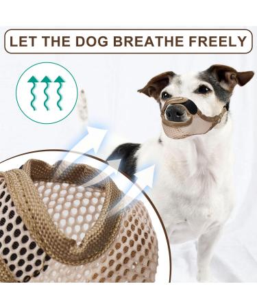 Soft Breathable Muzzle for Medium & Large Dogs - Anti-Barking & Chewing Solution Perfect Pet Gift - Buy Online on SooperMarket.com