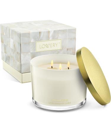Birthday Gifts for Her | Large Vanilla Scented Candle - 3 Wick Soy Candle for Mom | Relaxing Aromatherapy & Stress Relief - 50 Hours Burn Time - Buy Online on SooperMarket.com