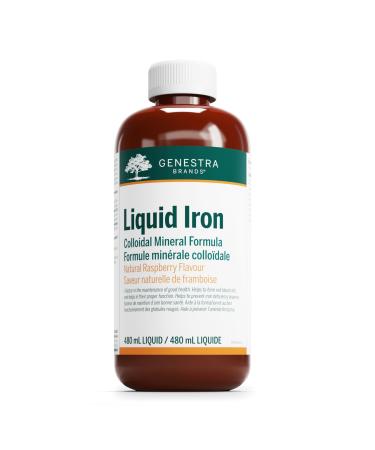 Genestra Brands - Liquid Iron - Colloidal Mineral Formula - 480 ml Liquid - Natural Raspberry Flavour