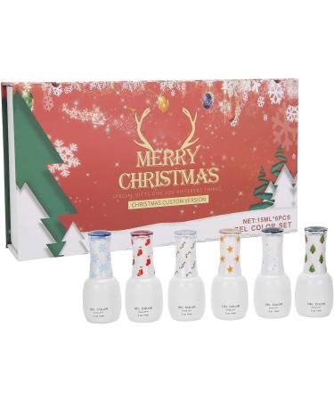 Glitter Soak Off Gel Nail Art Tool 6 Colors Nail Art UV Gel Manicure Polish Gift Set Non-Toxic Safe for Nails Eye-Catching Colors Lightweight & Portable Holographic Laser - Buy Online on SooperMarket.com