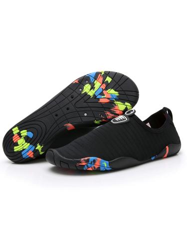 Decora water shoes men women bathing shoes fast dry beach shoes swimming shoes breathing active slip -resistant aquasque surf shoes barefoot shoes for beach pool sea 40/41 EU A2