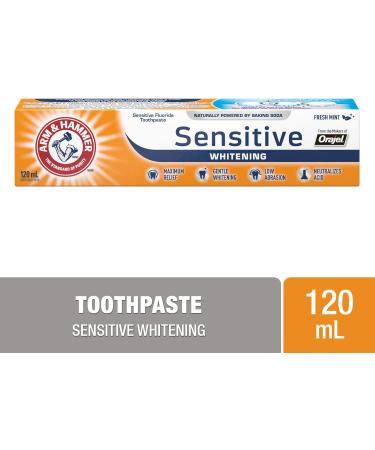 ARM & HAMMER Sensitive Whitening Toothpaste 120-ml - Buy Online on SooperMarket.com