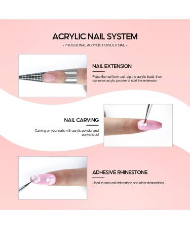 PEACECOLOR 8G White Acrylic Powder Professional Acrylic Nail Powder Long Lasting for Extension Nail Art Acrylic Nail Supplies Sets for Nails Beginners Home DIY Use color 156 - Buy Online on SooperMarket.com