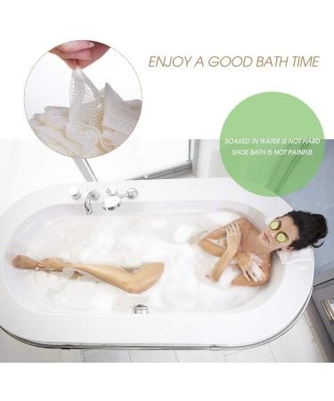 Buy Bath Gloves for Women - 2 Pack Loofah Pouf Brush by mikimini | Soft & Durable Exfoliating Scrubbers for Spa Experience - Buy Online on SooperMarket.com