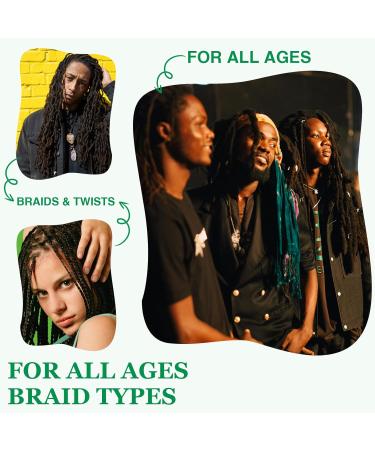 Braid Spray Rose Mint for Dreads Dreadlocks - Braids Locks Spray Rose Water Braiding Spray for Locs Dull Hair Shine & Lightweight - Loc Spray for Box Braids Rosemary Oil for Hair Growth Hair Bonnet 2.27 Fl Oz (Pack of 3) - Buy Online on SooperMarket.com