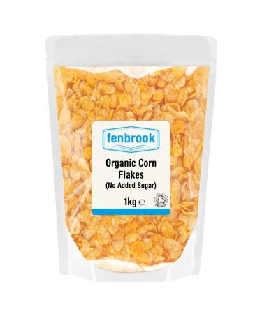 Organic Corn Flakes (No Added Sugar) 1kg | Certified Organic by Fenbrook Organic
