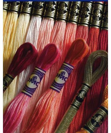 DMC Embroidery Floss Pack - 36 Popular Colors Bundle with Cotton White/Black Thread & Cross Stitch Needles - Buy Online on SooperMarket.com