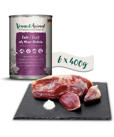 Buy Venandi Animal Premium Wet Cat Food - Duck Monoprotein 6-Pack (6 x 400g) | Grain-Free International Shipping - Buy Online on SooperMarket.com